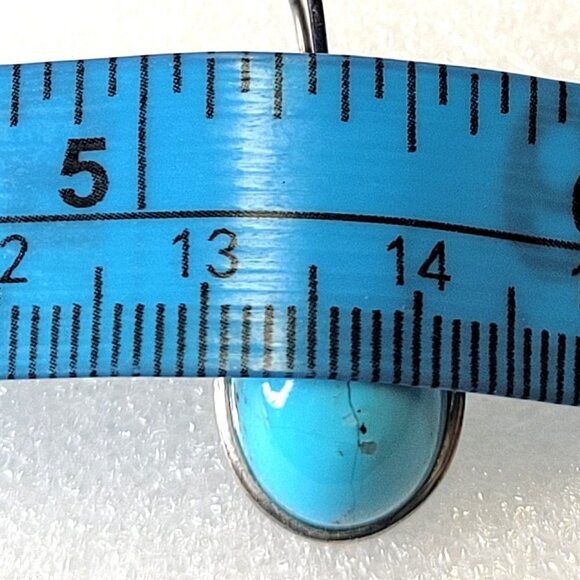 Turquoise hued Small Earrings - Picture 7 of 10